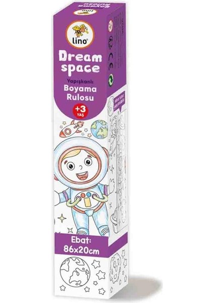 Carioca 4'lü Boyama Seti +Lino Yapışkanlı Boyama Kağıdı 86X20 cm Dream Space