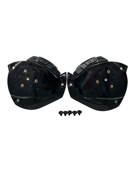 Advant 2 Kask Yan Kapak Set Siyah