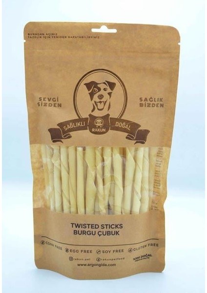 Beyaz Burgu Sticks Köpek Ödülü 12 cm - 50 Li