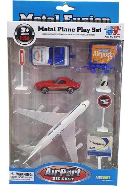 Havaalanı Seti Metal Arabalı - 89730 (Lisinya)