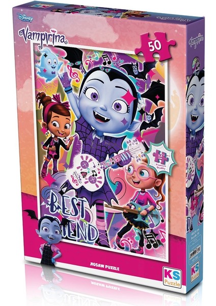 VP709 Vampirina 50 Parça Çocuk Puzzle -Ks Puzzle