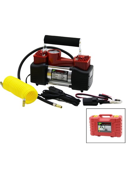 Oto - Araç - Kamyon - 4X4HAVA Kompresörü DC/12V - 15AMP - 150PSI - 60L/MINPLS.ÇANTALI KA-842 (5024)