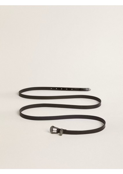 Siyah Deri Kemer Gümüş Tokalı Şık ve Zamansız Aksesuar modelleri