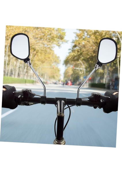 Reflektörlü Bisiklet Gidon Aynası Geniş Açılı Dönebilen Ikili Çift Dikiz Ayna fırsatları
