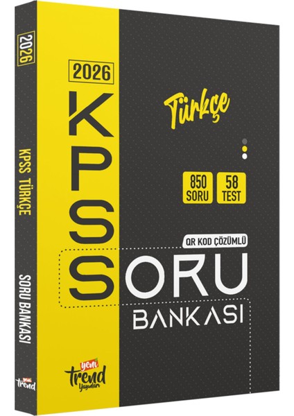 2026 Kpss Ortaöğretim (Lise) & Önlisans : Türkçe Soru Bankası ( Qr Kod Çözümlü )