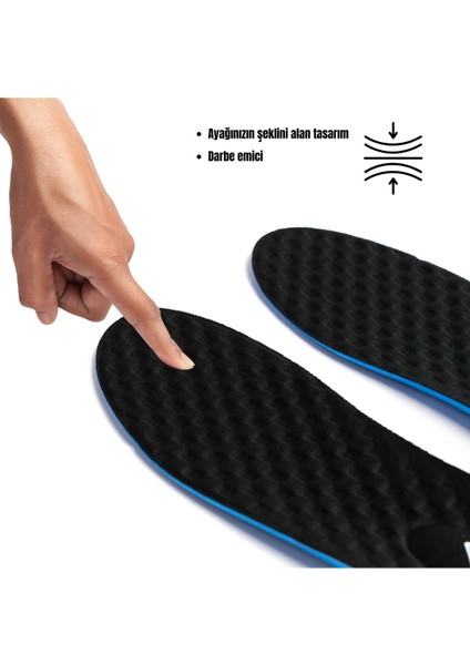 M900 Model Memory Foam Ortapedik Boy Yükseltici Tabanlık Siyah