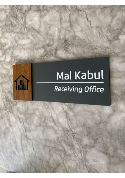 Wooden Serisi Mal Kabul Kapı Isimliği Yönlendirme Levhası fiyatları