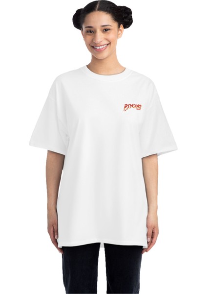 Psycho - Unisex Oversize Tişört Streetwear Etoile Studio