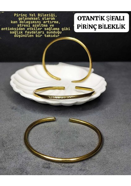 Otantik Şifalı Pirinç Bileklik Aksesuar Bijuteri Hediyelik Bileklik