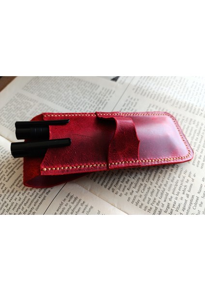 Crazy Hors Hakiki Deri El Emeği Özel Kalemleriniz Için Kalemlik Kalem Kutu 27 cm 6 cm Zmr6 fırsatları