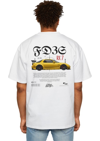 Rx 7 - Oversize Unisex Tişört Streetwear Etoile Studio