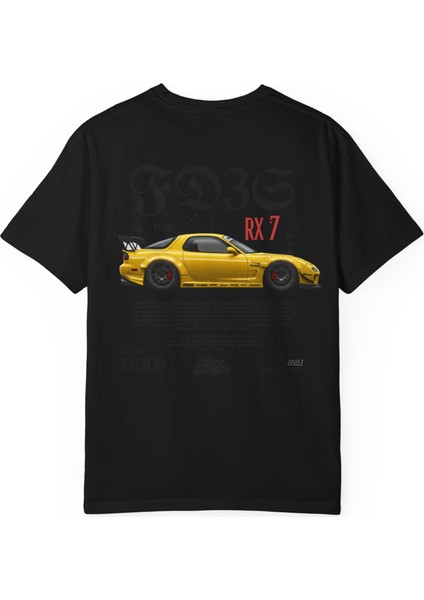 Rx 7 - Oversize Unisex Tişört Streetwear Etoile Studio