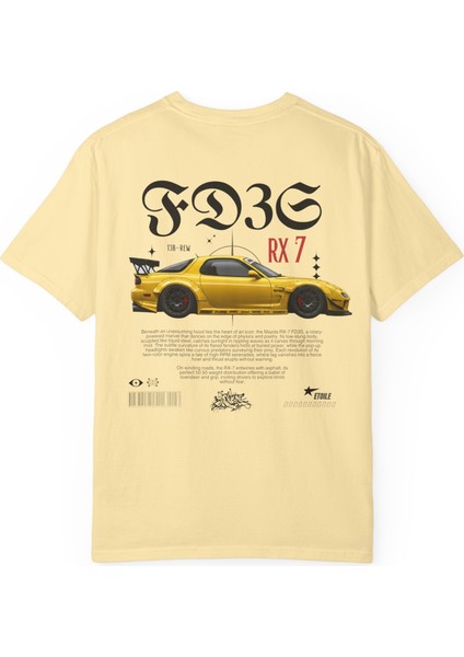 Rx 7 - Oversize Unisex Tişört Streetwear Etoile Studio
