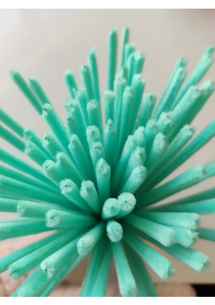 100'LÜ Mint Yeşili Renkli Şönil, Eğitici Şönil Seti, Tüylü Tel, 30 cm 6mm fırsatları