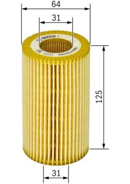 Bosch 1457429244 Yağ Filtresi Focus Iı 05 Mondeo Iv 07 Kuga I 09 Smax 06 2.5 - Volvo S40 04
