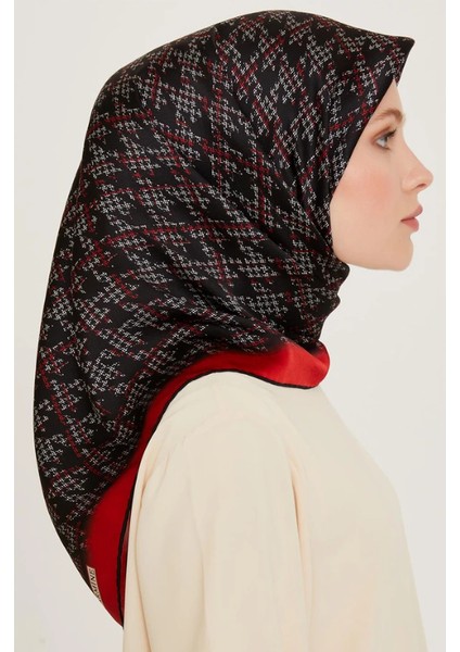 Tivil İpek Eşarp 9239 - 05 Siyah Karışık Desen fiyatları