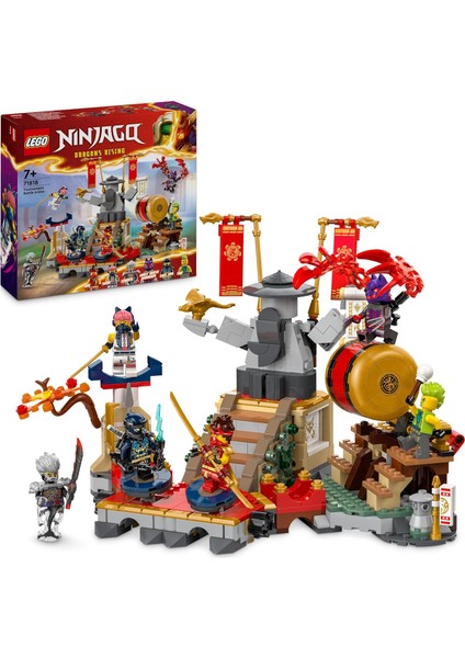 Turnuva Savaş Arenası 71818 - 7 Yaş ve Üzeri Kız ve Erkek Çocukları Için 6 Minifigür Içeren Yaratıcı Oyuncak Yapım Seti, Çocuklar Için Doğum Günü Hediyesi Fikri (659 Parça)