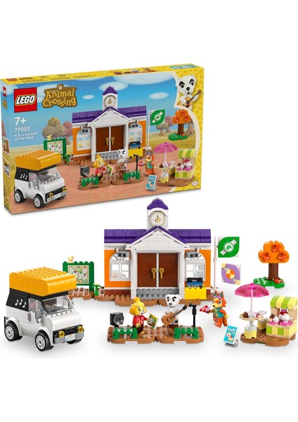Animal Crossing K.k. Meydan Konseri 77052-7 Yaş ve Üzeri Çocuklar Için Kafe ve Araç Içeren Oyuncak Yapım Seti (550 Parça)