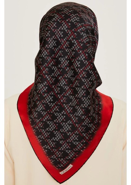 Tivil İpek Eşarp 9239 - 05 Siyah Karışık Desen modelleri
