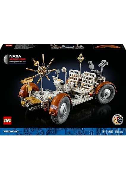 Technic Nasa Apollo Ay Taşıtı - Lrv 42182 - Yetişkinler Için Uzay Aracı Yapım Seti (1913 Parça)