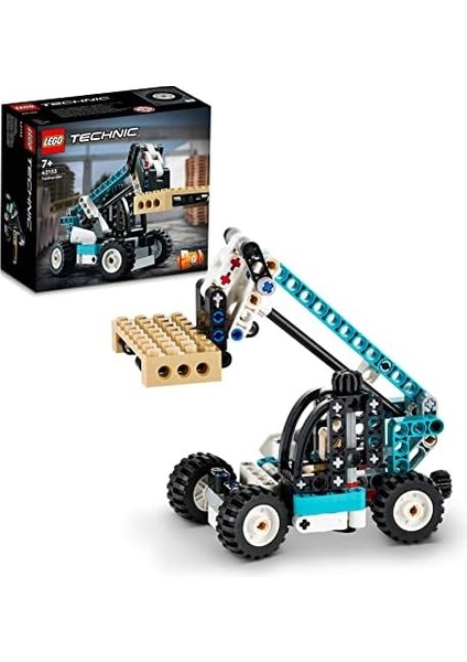 Technic Teleskopik Yükleyici 42133 - 7 Yaş ve Üzeri Araçları Seven Çocuklar Için 2 Si 1 Arada Yaratıcı Oyuncak Model Yapım Seti (143 Parça)