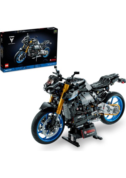 Technic Yamaha Mt-10 Sp 42159 - Motosiklet Tutkunu Yetişkinler Için Koleksiyonluk ve Sergilenebilir Model Yapım Seti (1478 Parça)