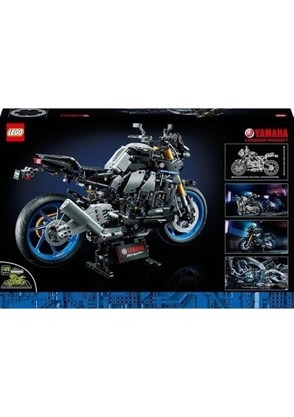 Technic Yamaha Mt-10 Sp 42159 - Motosiklet Tutkunu Yetişkinler Için Koleksiyonluk ve Sergilenebilir Model Yapım Seti (1478 Parça)