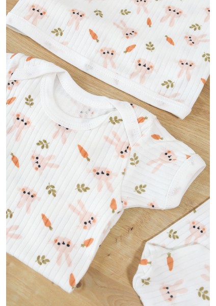 Kız Bebek Pamuk Kumaş Battaniyeli 7 Li Hastane Çıkışı Seti STL6989 fiyatları