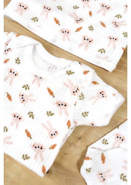 Kız Bebek Pamuk Kumaş Battaniyeli 7 Li Hastane Çıkışı Seti STL6989 modelleri