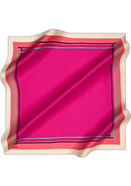 Sura İpek Eşarp 8670701 - 391 47718 Pembe Karışık Desen