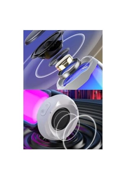Pluse 4 Mini Taşınabilir Bluetooth Hoparlör. Işıklı Bluetooth Hoparlör. Kablosuz Bluetooth Hoparlör.temperli Camdan Üretilmiş Bluetooth Hoparlör