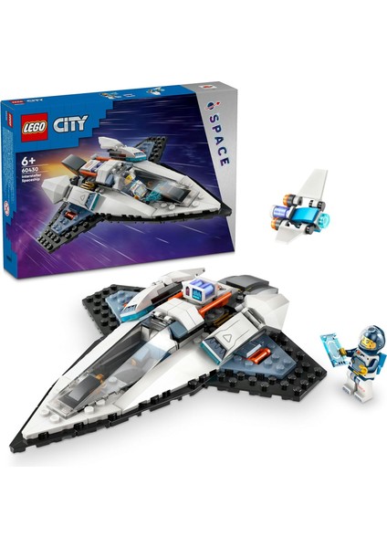 City Yıldızlararası Uzay Gemisi 60430-6 Yaş ve Üzeri Kız ve Erkek Çocukları Için Astronot Minifigürü Içeren Yaratıcı Oyuncak Seti, Çocuklar Için Doğum Günü Hediyesi Fikri (240 Parça)