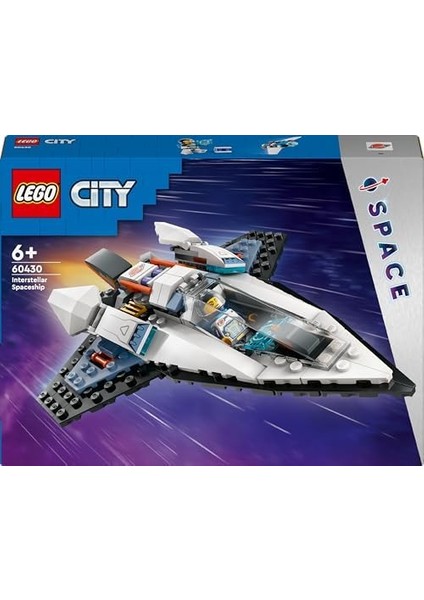 City Yıldızlararası Uzay Gemisi 60430-6 Yaş ve Üzeri Kız ve Erkek Çocukları Için Astronot Minifigürü Içeren Yaratıcı Oyuncak Seti, Çocuklar Için Doğum Günü Hediyesi Fikri (240 Parça)
