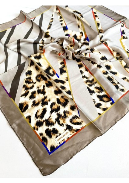 Sura İpek Eşarp 8585230 - 351 47811 Yeşil Leopar Desen