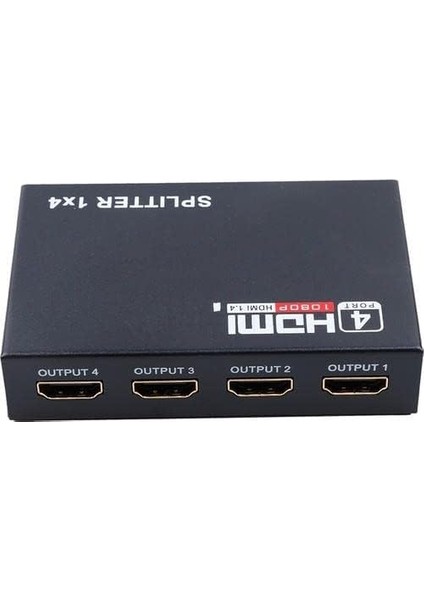 Plus PX-5004 1080P 2k 4K UHD 4 Port HDMI Splitter (Adaptörlü)