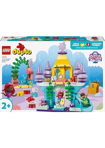 Ariel In Sihirli Su Altı Sarayı 10435-2 Yaş ve Üzeri Küçük Deniz Kızı Seven Çocuklar Için Eğitici Oyuncak Yapım Seti (116 Parça)
