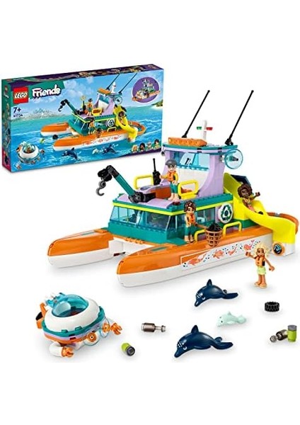 Friends Deniz Kurtarma Teknesi 41734 Oyuncak Yapım Seti (717 Parça)