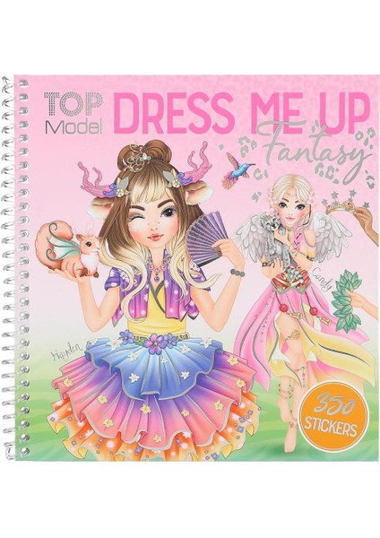 12605 Topmodel Dress Me Up Fantasy - At Motiflerini Tasarlamak Için 24 Sayfalı Çıkartma Defteri, 11 Çıkartma Yaprağı Dahil