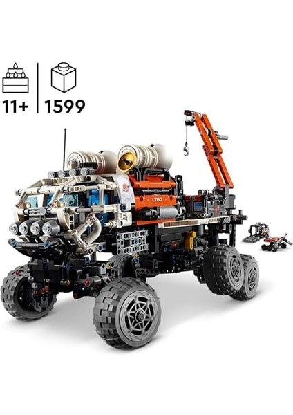 Technic Mars Ekibi Keşif Aracı 42180-11 Yaş ve Üzeri Uzay Meraklısı Çocuklar Için Koleksiyonluk Yaratıcı Oyuncak Model Yapım Seti (1599 Parça) Technic Mars Ekibi Keşif Aracı 42180