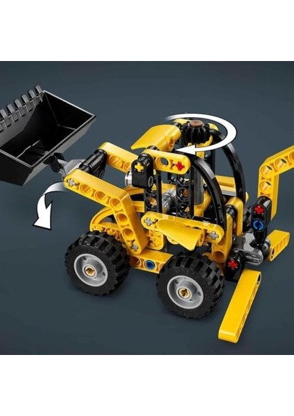 Technic Kazıcı Yükleyici 42197 - 7 Yaş ve Üzeri Kız ve Erkek Çocukları Için Arka Kazıcı, Kepçe ve Dengeleyici Içeren Yapım Seti, Hediye Fikri (104 Parça)