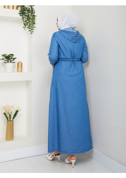 Kol Lastikli Kadın Kot Pardesü fırsatları