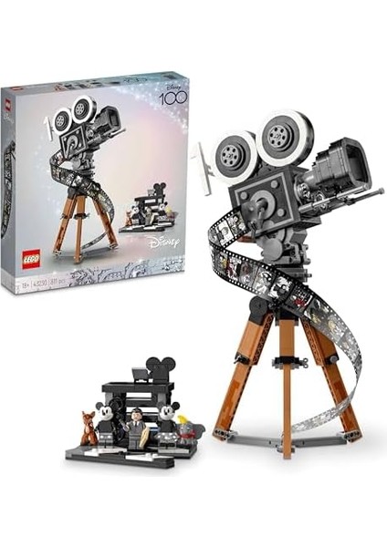 ǀ Walt Hatırası Kamera 43230 - Yetişkinler Için In 100. Yıl Dönümüne Özel Yaratıcı Koleksiyonluk ve Sergilenebilir Model Yapım Seti (811 Parça)