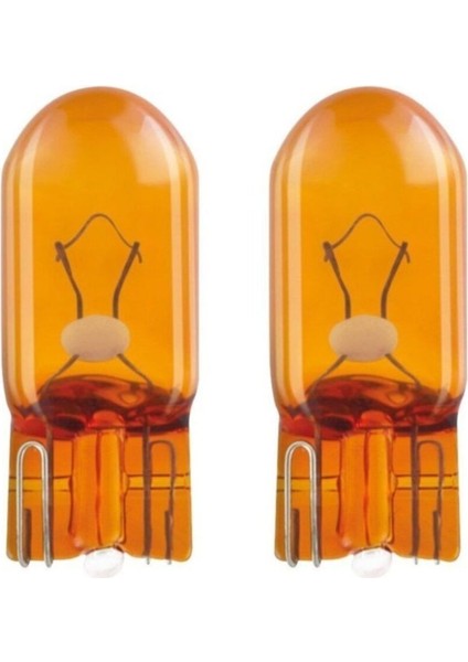 WY5W T10 Dipsiz Turuncu Ampul 12V 5W (2 Adet)