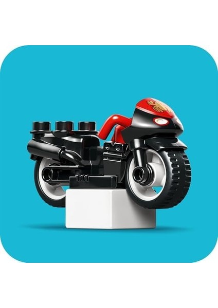 Spin In Motosiklet Macerası 10424, 2 Yaş ve Üzeri Çocuklar Için Örümcek Adam Figürü Içeren Eğitici Oyuncak Yapım Seti (24 Parça)