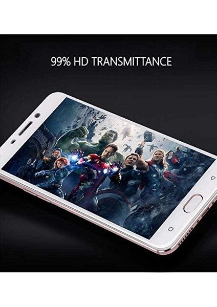 Xiaomi Redmi 6 Uyumlu Full Kaplayan Temperli 5d Ekran Koruyucu Cam (Beyaz)