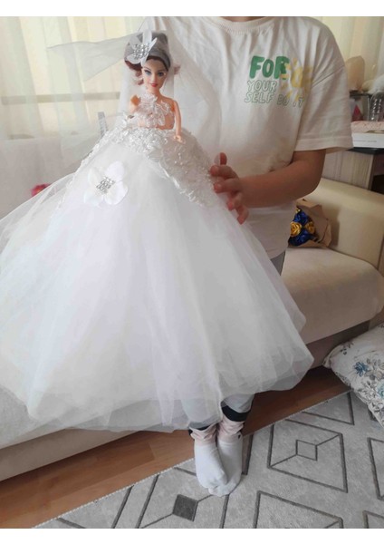 Oyuncak Bebek Gelinlikli Bebek Büyük Boy 40CM