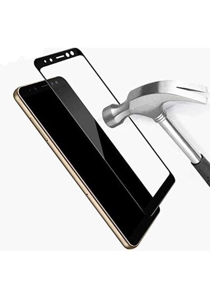 Xiaomi Mi Mix 2 Uyumlu Full Kaplayan Temperli 5d Ekran Koruyucu Cam (Beyaz)
