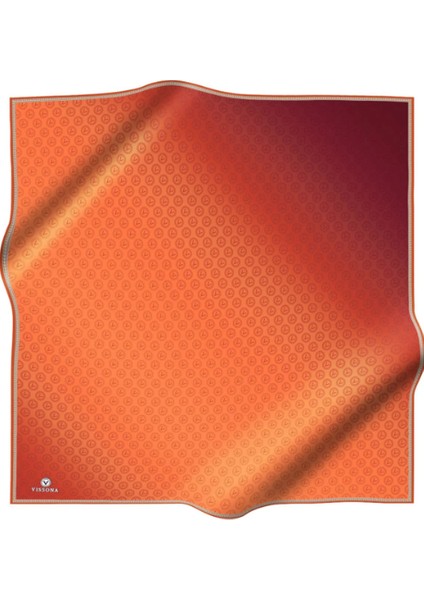 Tivil İpek Eşarp 11276 - 4 - 0014 Turuncu Karışık Desen fiyatları