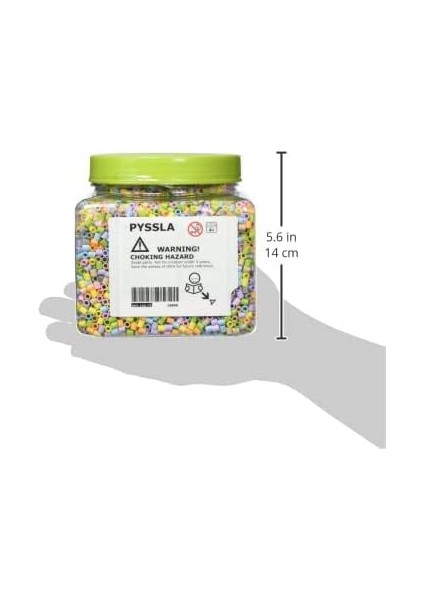 IKE-603.160.73 Pyssla Ütü Boncukları, Pastel Renkler