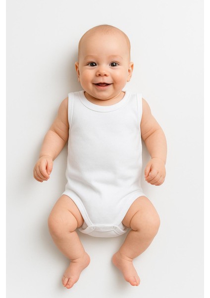 3’lü Bebek Zıbın Seti | Pamuklu Kolsuz Çıtçıtlı Yazlık Body Erkek & Kız Bebek Için Unisex Badi Tulum fiyatları